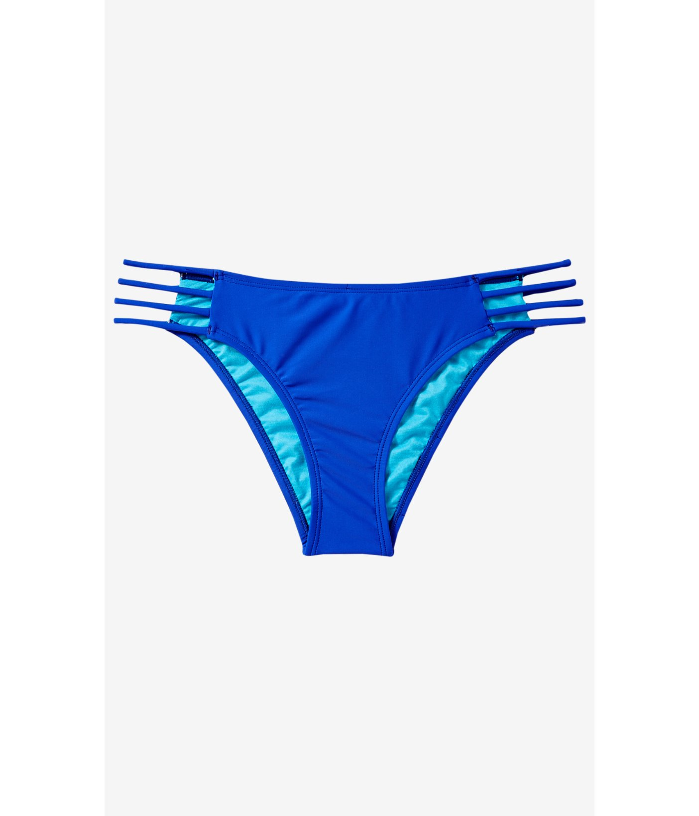 Lyst - Express Blue Strappy Cheeky Bikini Swim Bottom in Blue