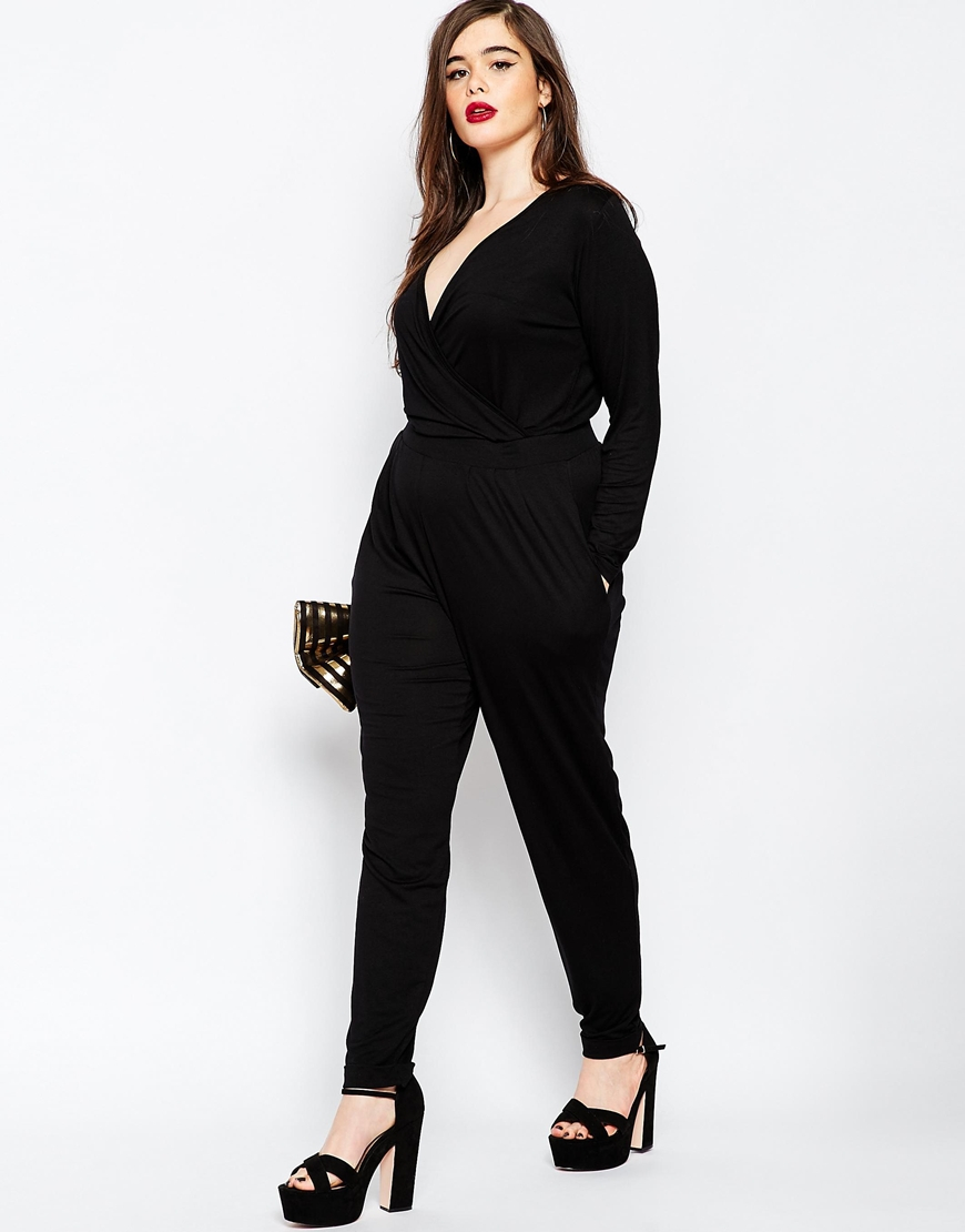 black jumpsuit curve