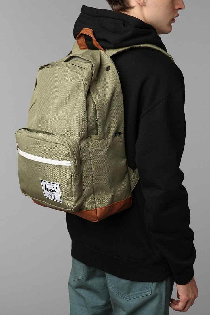 dark green herschel backpack