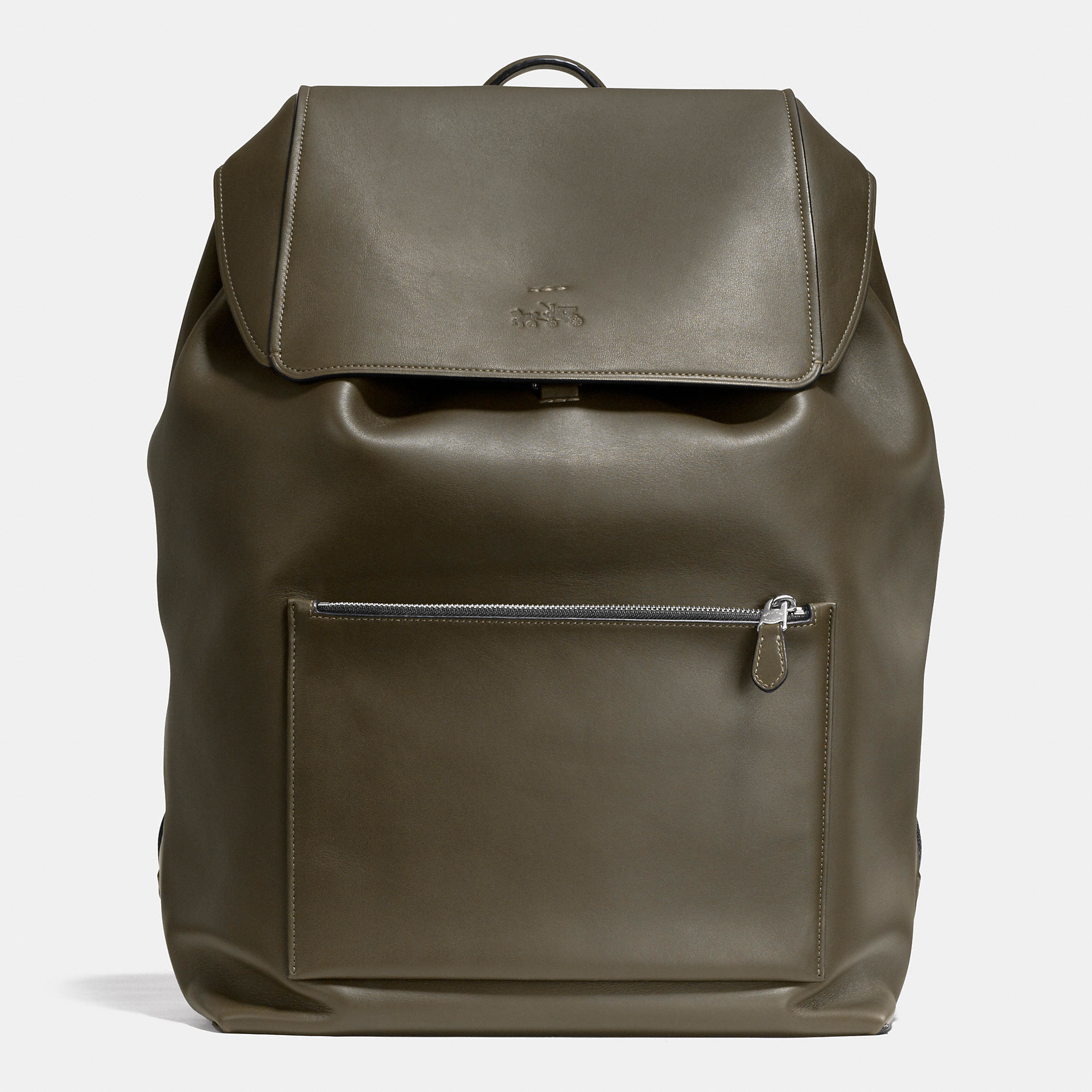 coach green backpack