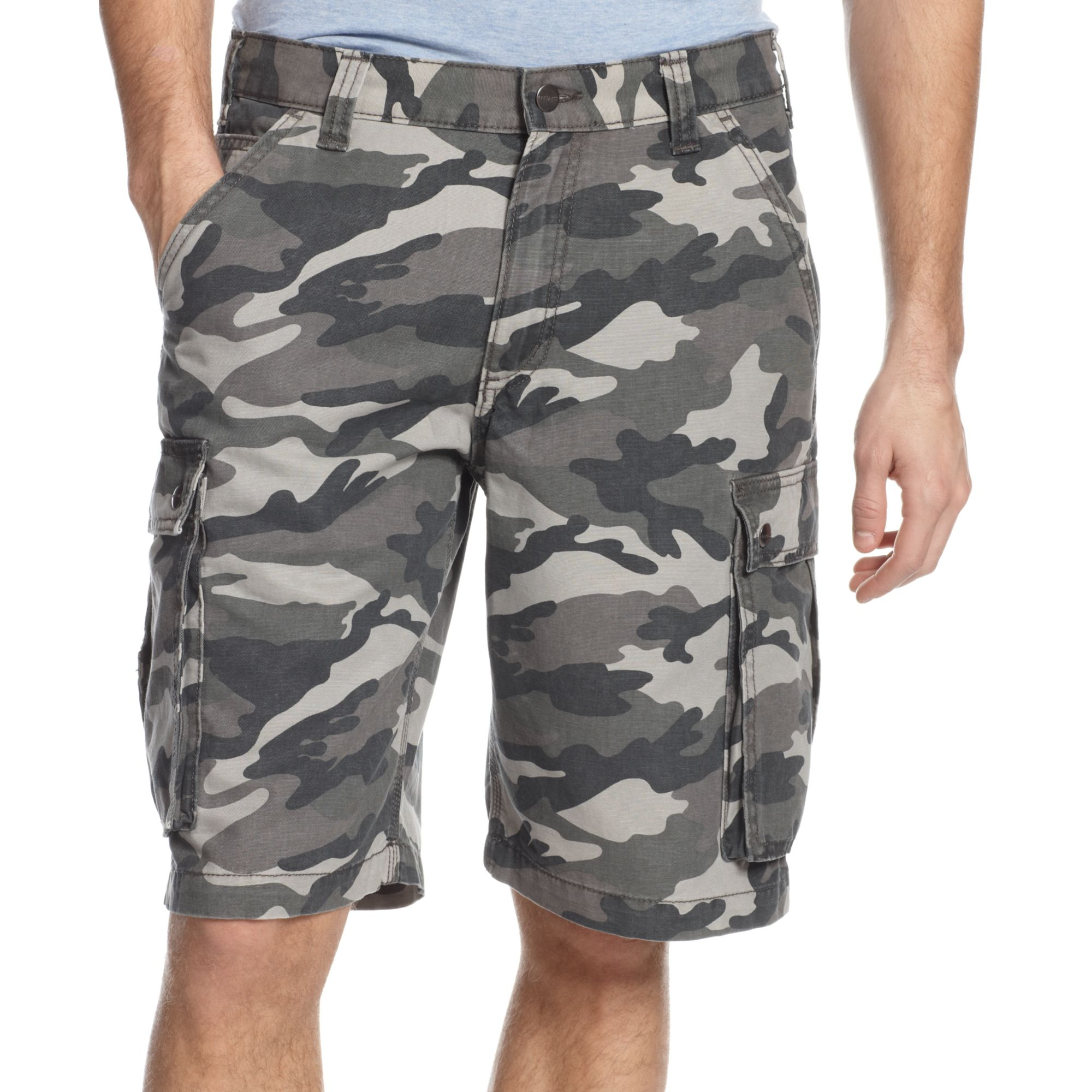 Carhartt Rugged Camo Cargo Shorts in Multicolor for Men (Grey Camo) | Lyst