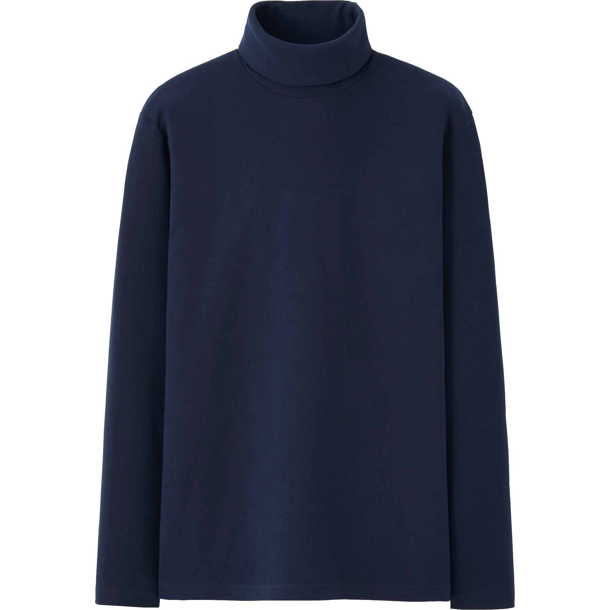 Uniqlo Men Soft Touch Turtle Neck Long Sleeve T-Shirt in Blue for Men ...