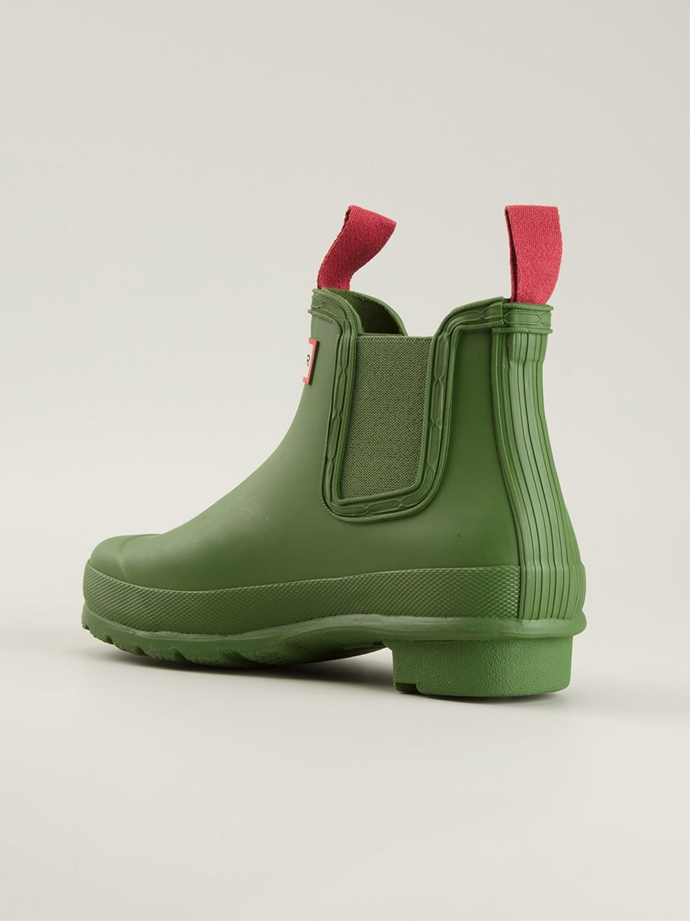 hunter green chelsea boots