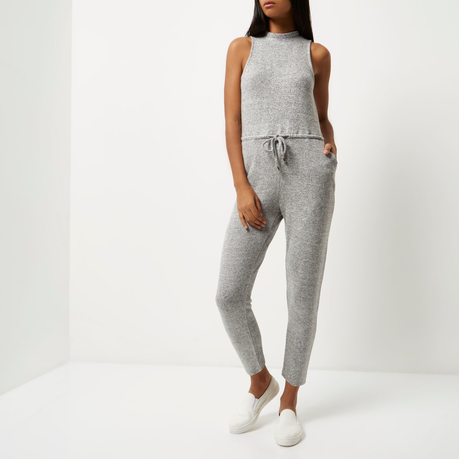river island grey jumpsuit