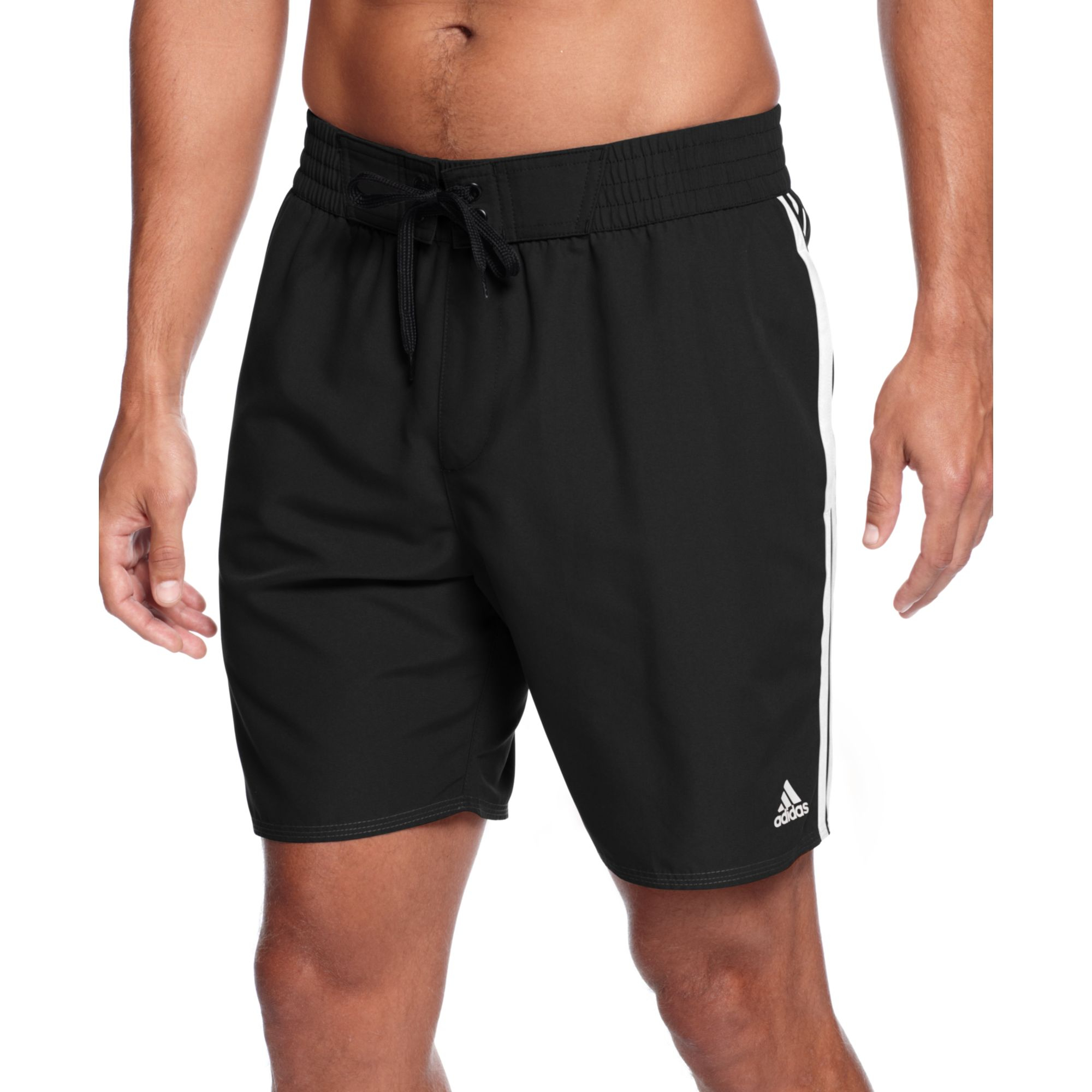 black adidas swim shorts