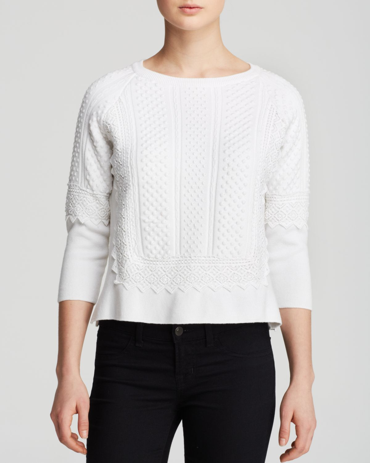french connection white sweater