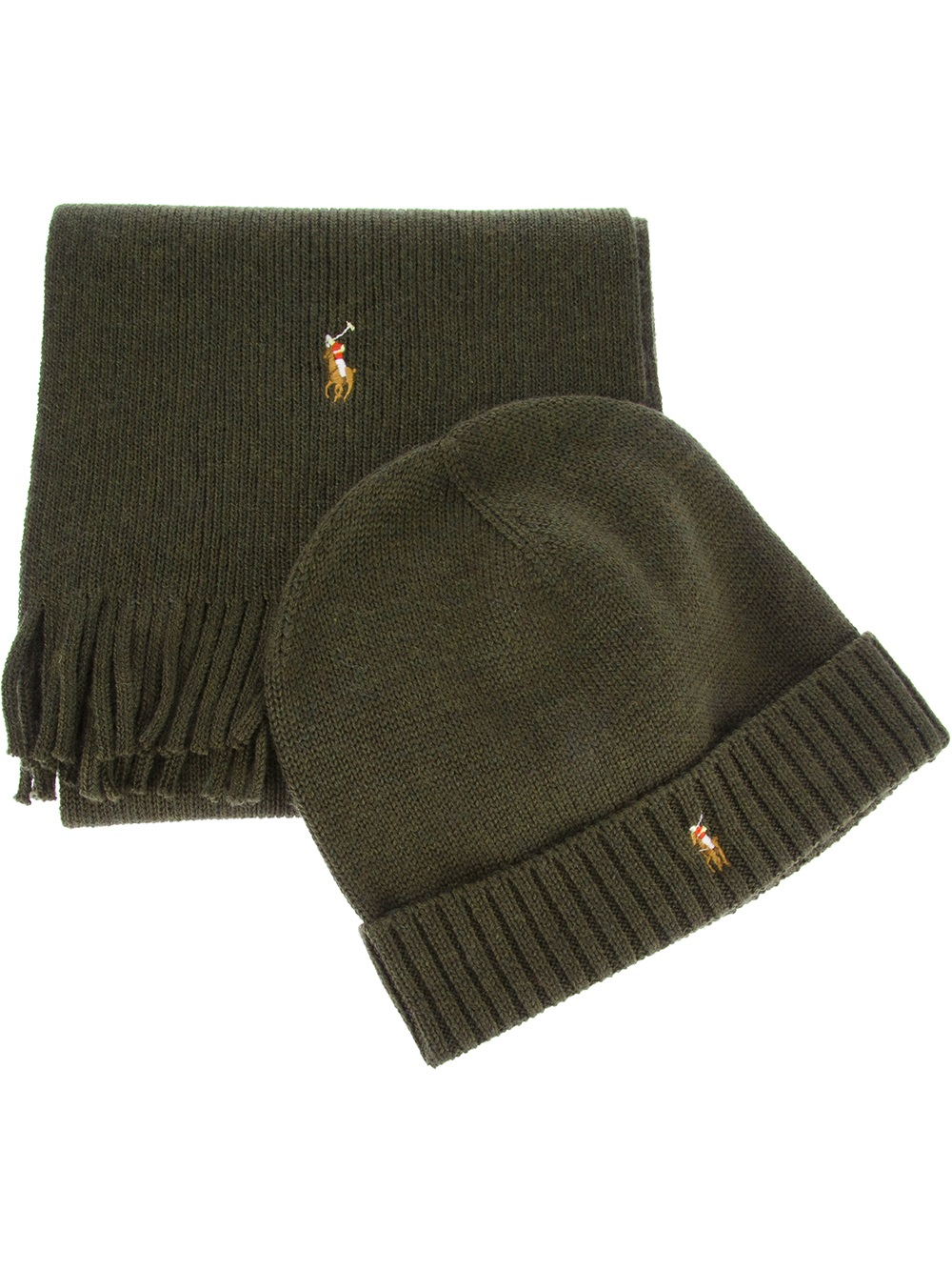 green polo beanie