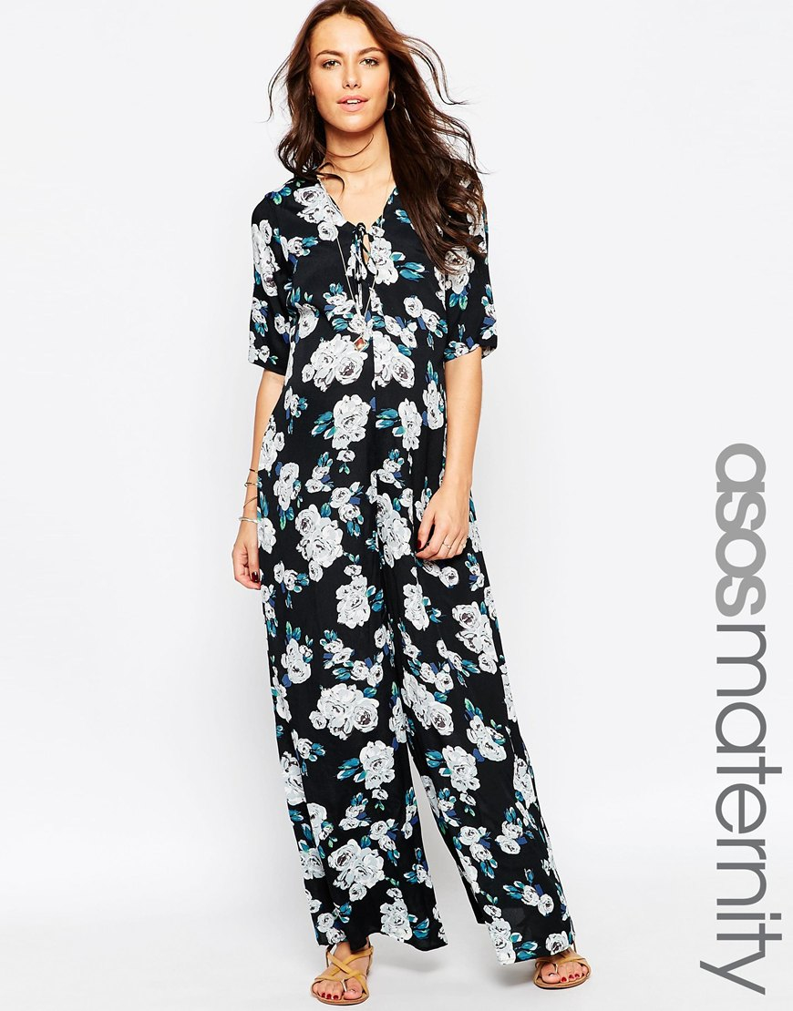 maternity wide leg jumpsuit