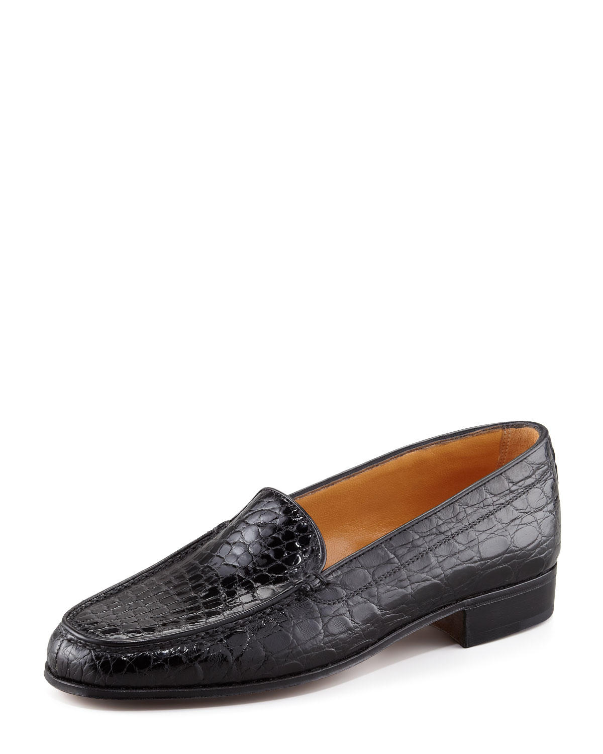 gravati s shoes gravati crocodile loafer in black lyst gravati s shoes gravati crocodile loafer in black lyst