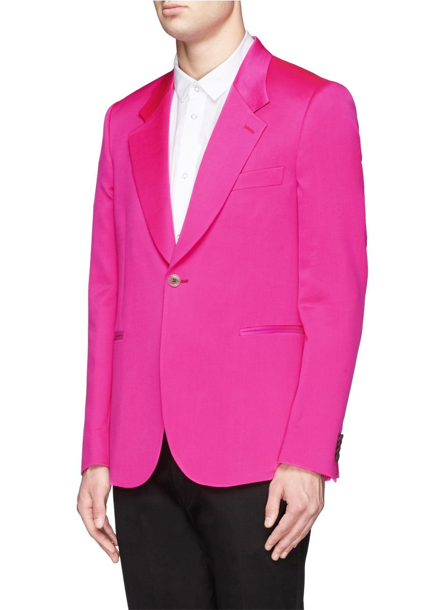 Paul Smith Woolsilk Blend Blazer in Pink for Men Lyst