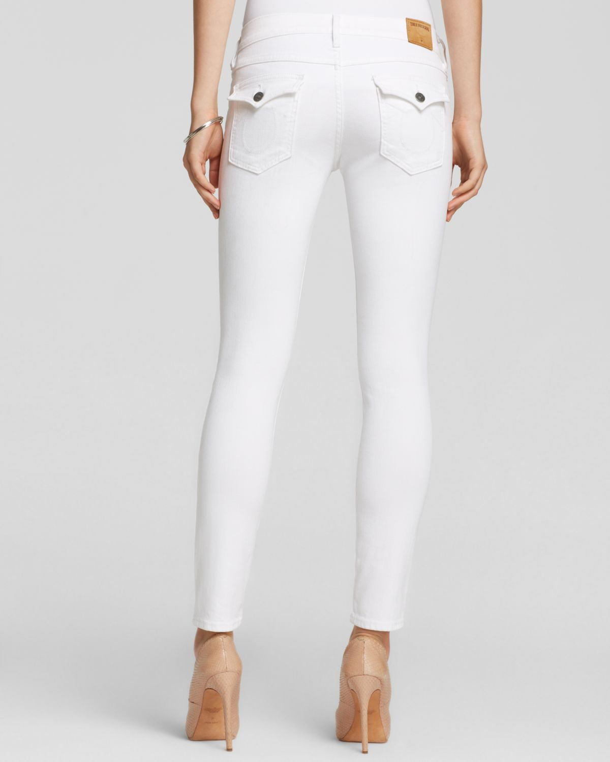 True Religion Jeans - Casey Low Rise Super Skinny In Optic White | Lyst
