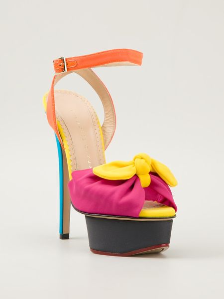 Charlotte Olympia Serena Platform Sandals in Multicolor (multicolour ...