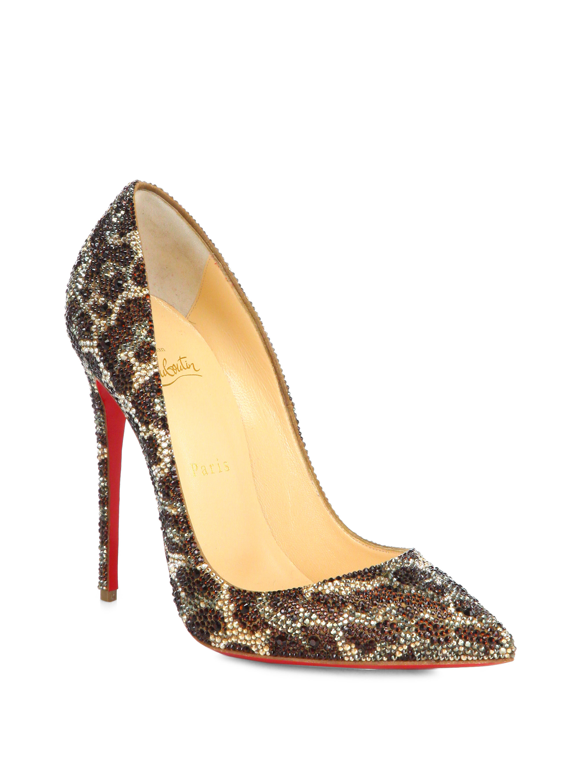 swarovski crystal louboutin shoes