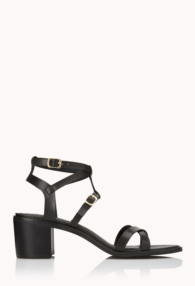 Lyst - Forever 21 Favorite Chunky Sandals in Black