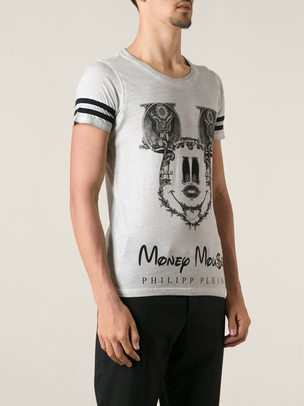 Philipp Plein 'Money Mouse' Printed T 