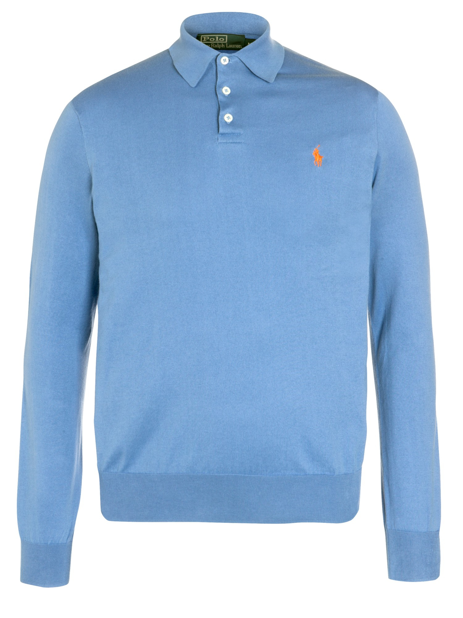 ralph lauren knitted polo shirt long sleeve