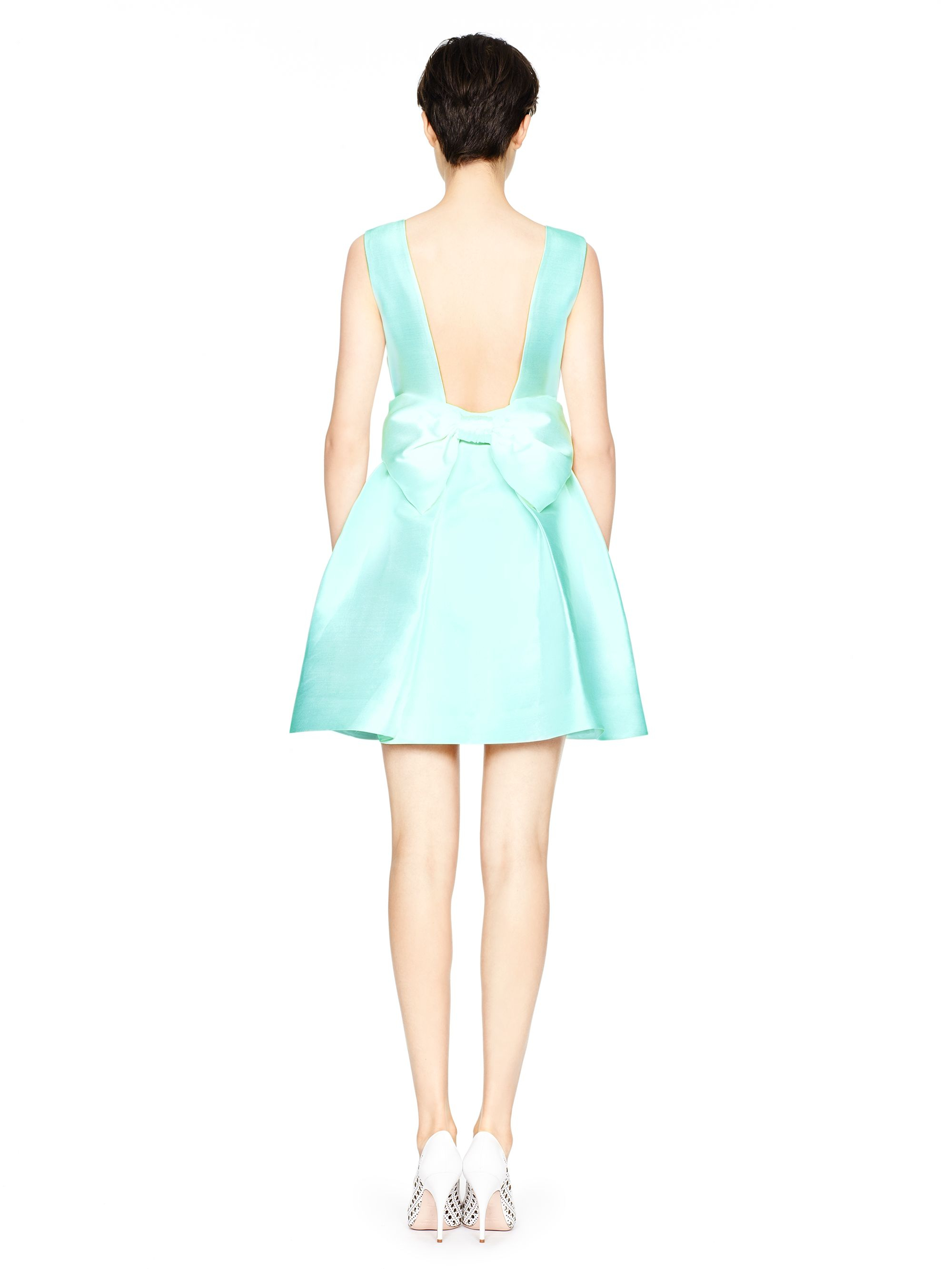 Kate Spade Open Back Silk Mini Dress in 