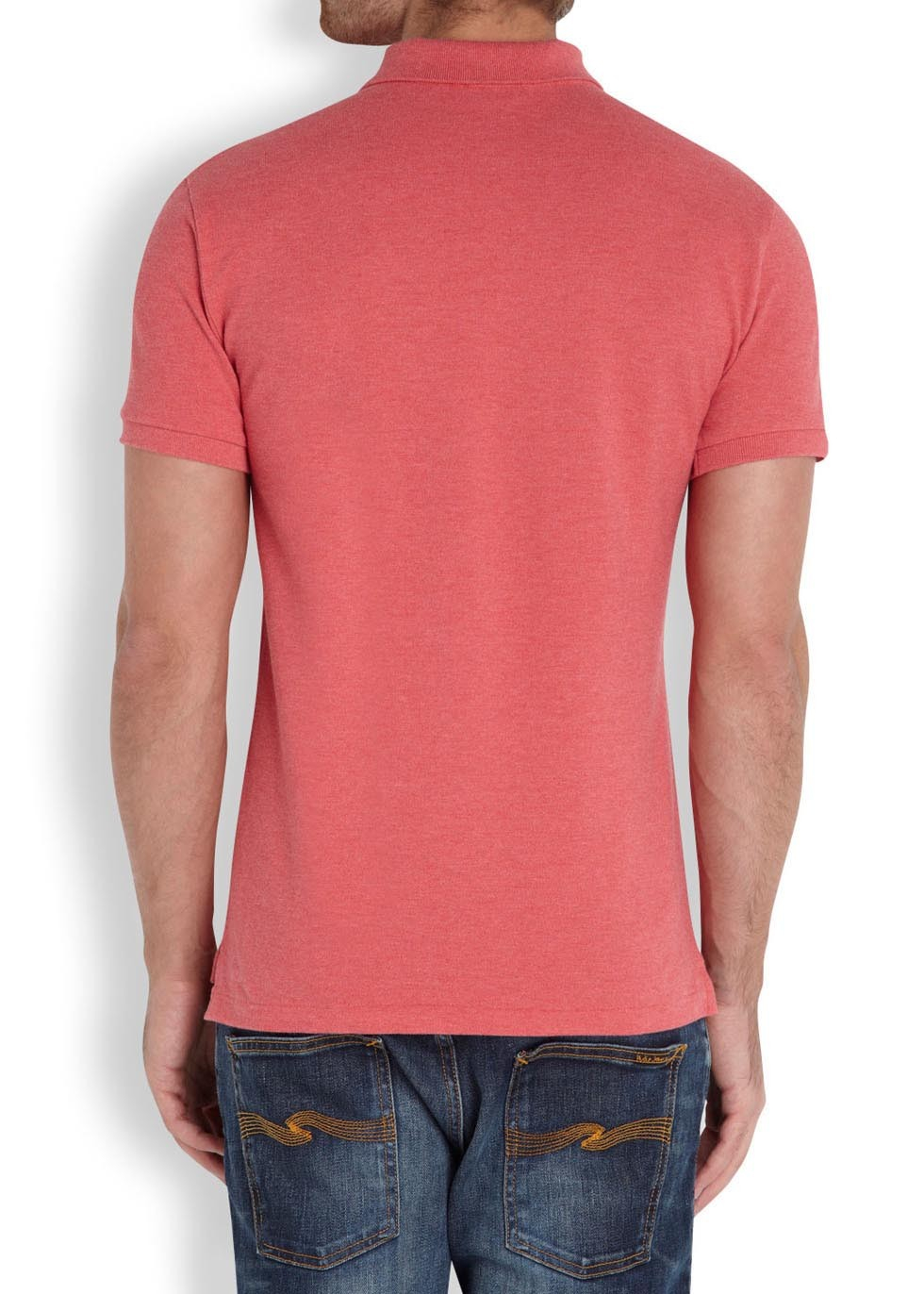salmon colored polo