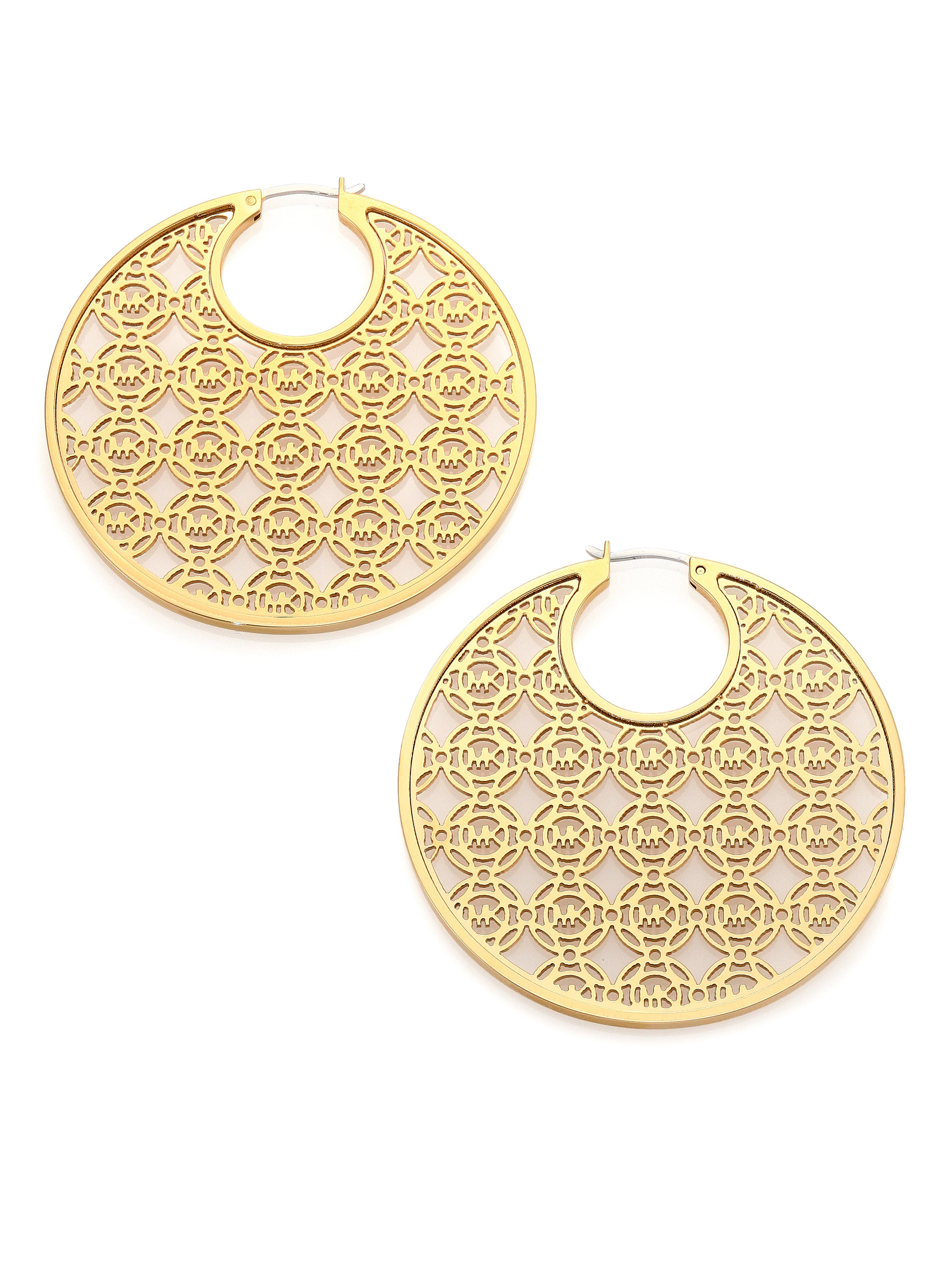 michael kors monogram earrings
