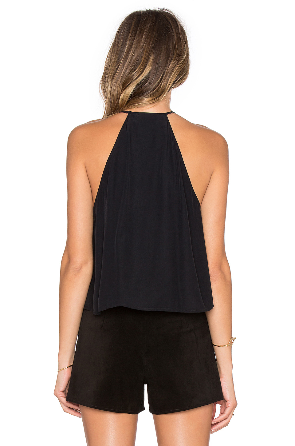 line dot lucienne halter top in black lyst line dot lucienne halter top in black lyst