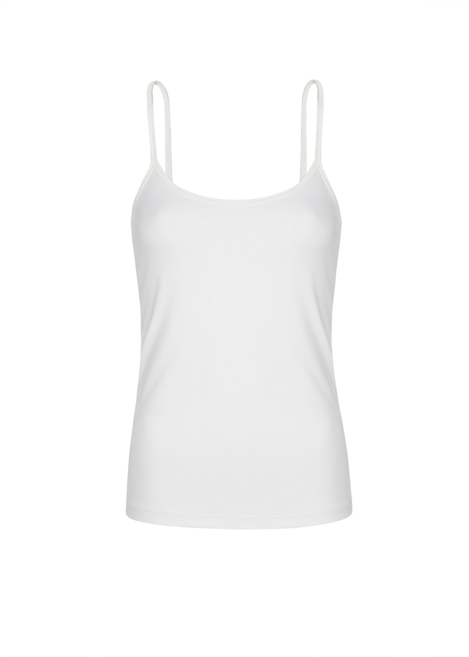 white spaghetti strap shirt