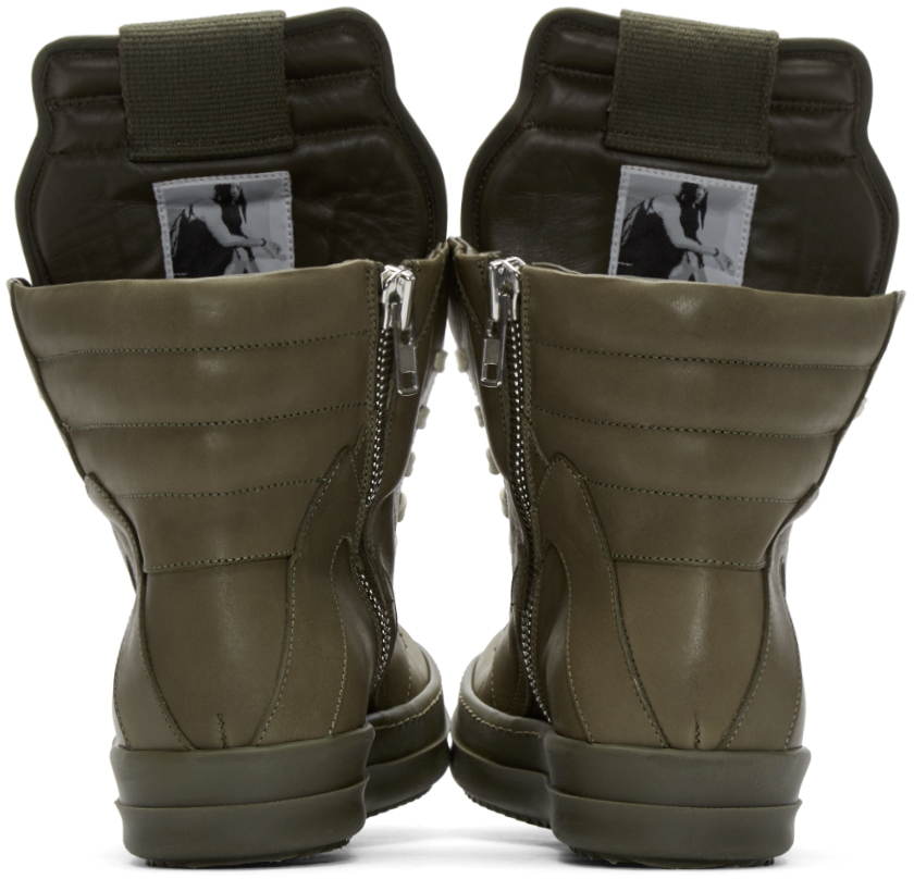 Rick Owens Green Geobasket High-top 