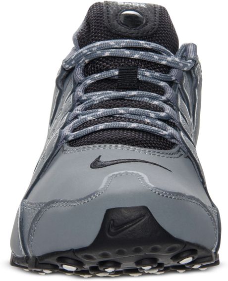Nike Mens Shox Nz Eu Running Sneakers in Gray for Men (GREY/BLACK ...