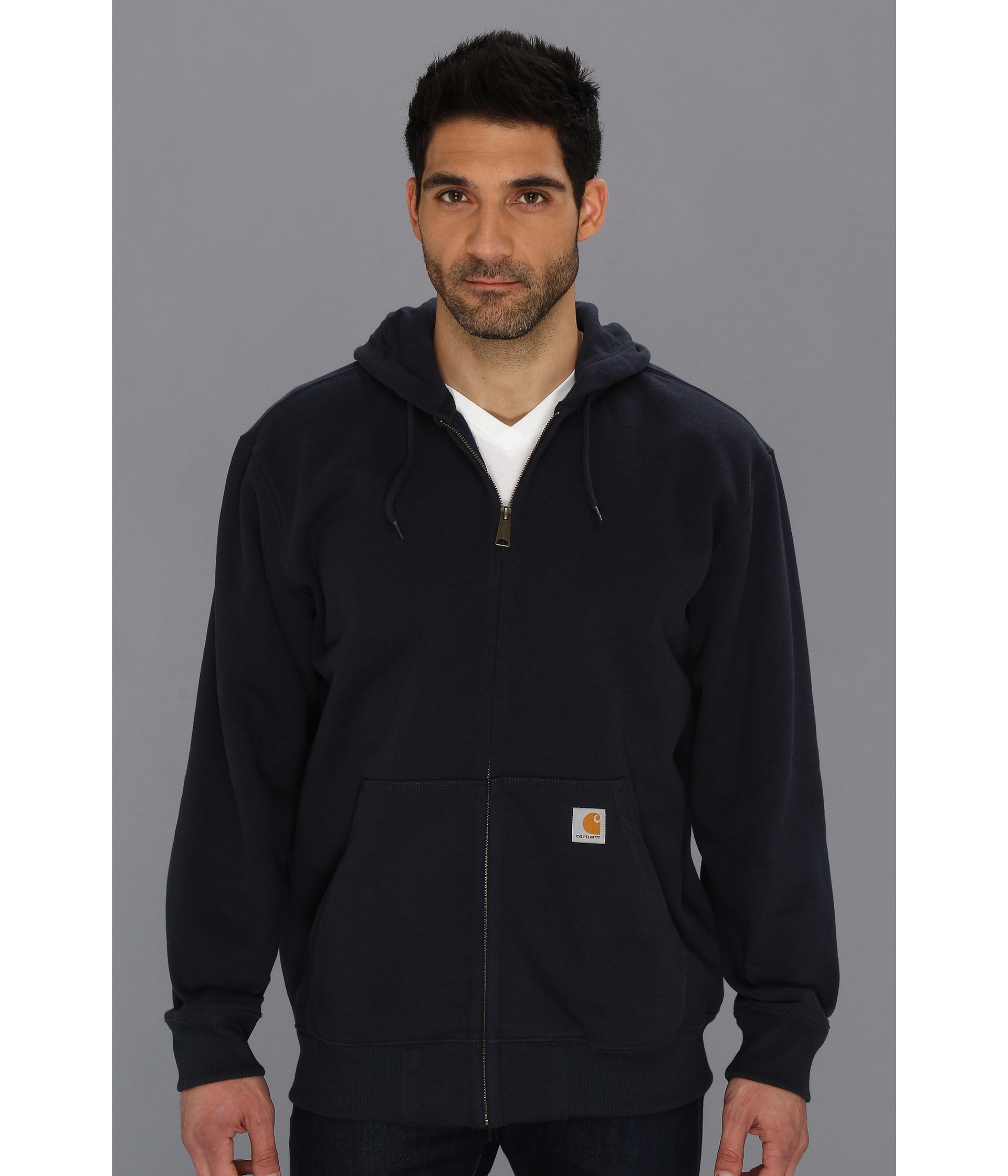 Carhartt Rain Defender Paxton Heavy Weight Hooded Zip-front Sweatshirt in  Blue for Men - Lyst