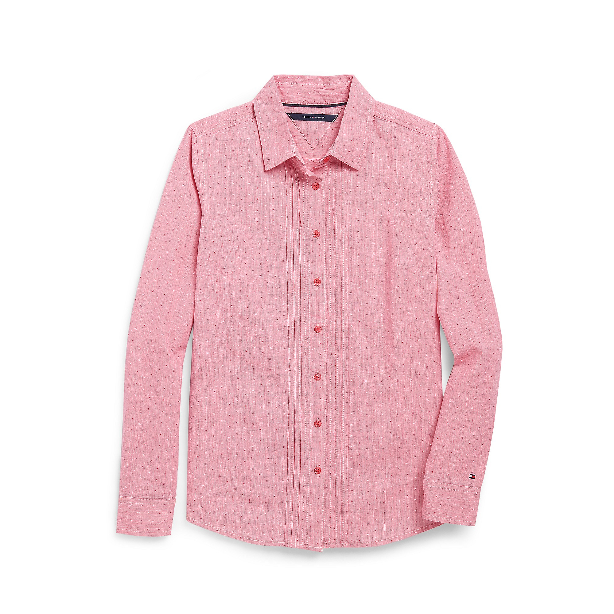 hilfiger dobby dot blouse in claret lyst hilfiger dobby dot blouse in claret lyst