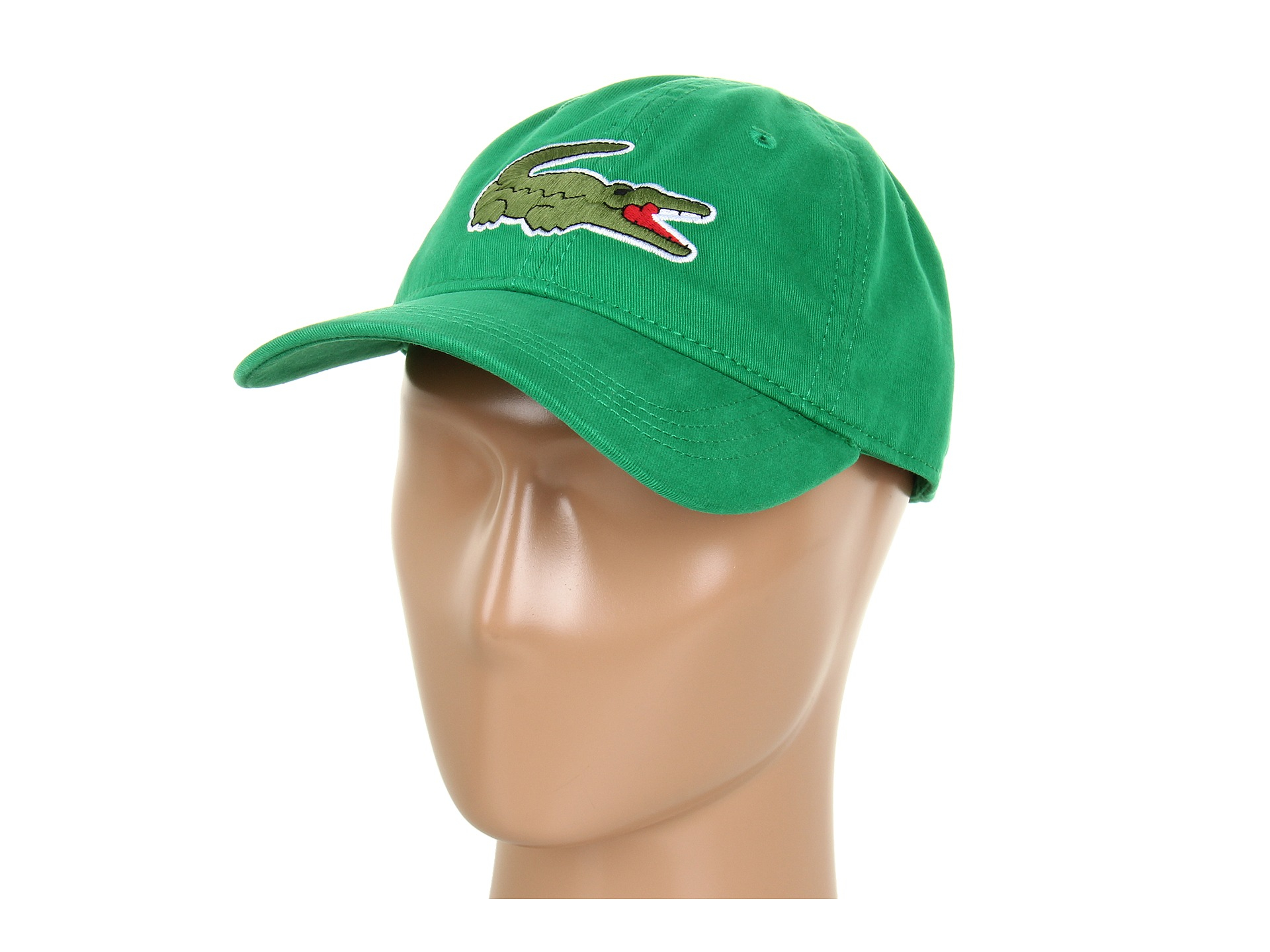 green lacoste hat