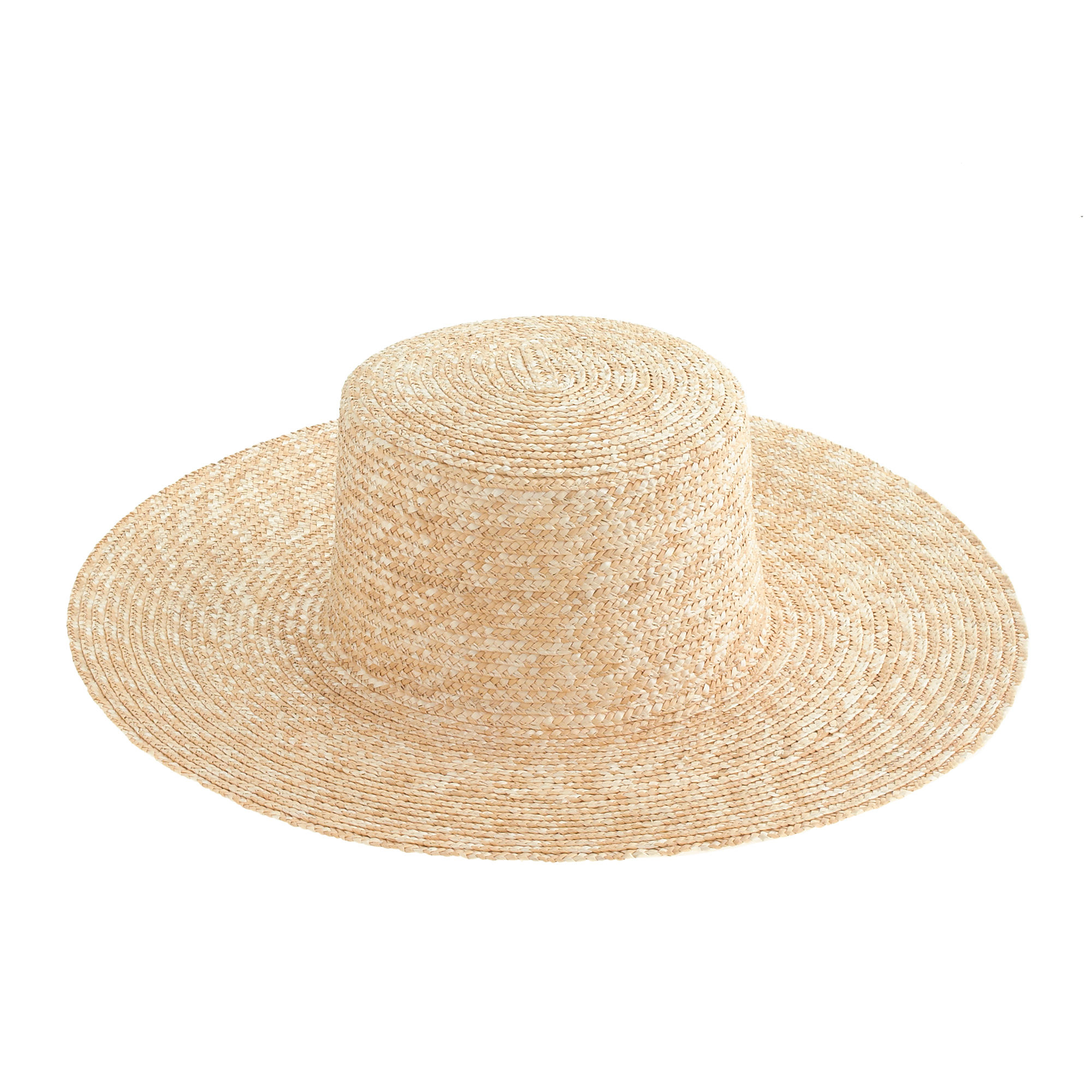 Lyst - J.Crew Wide-brimmed Straw Beach Hat in Natural