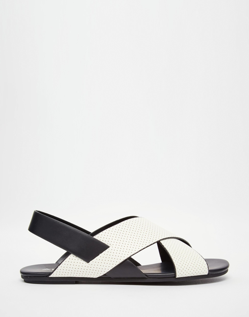 aldo white flat sandals