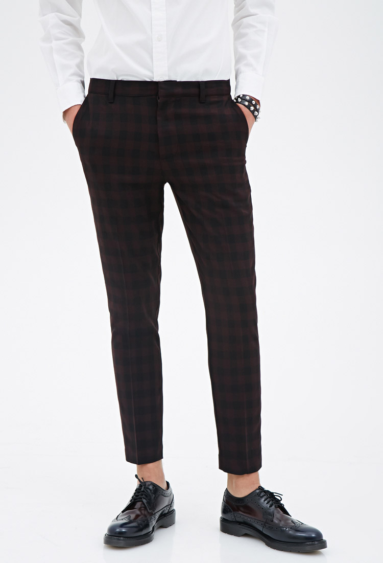 Forever 21 Plaid Dress Pants in ...