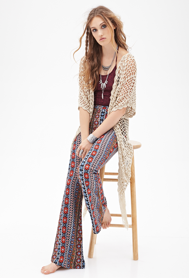 boho bell bottom pants forever 21