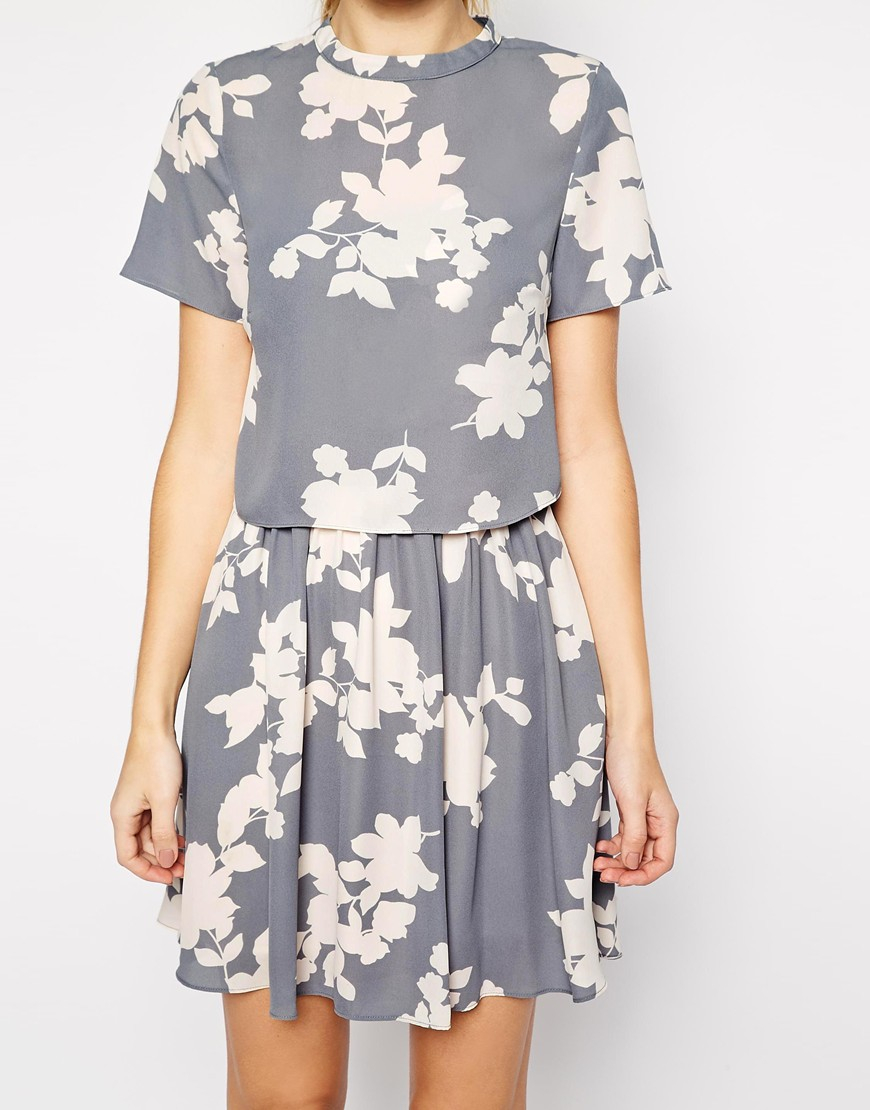shadow floral dress oasis