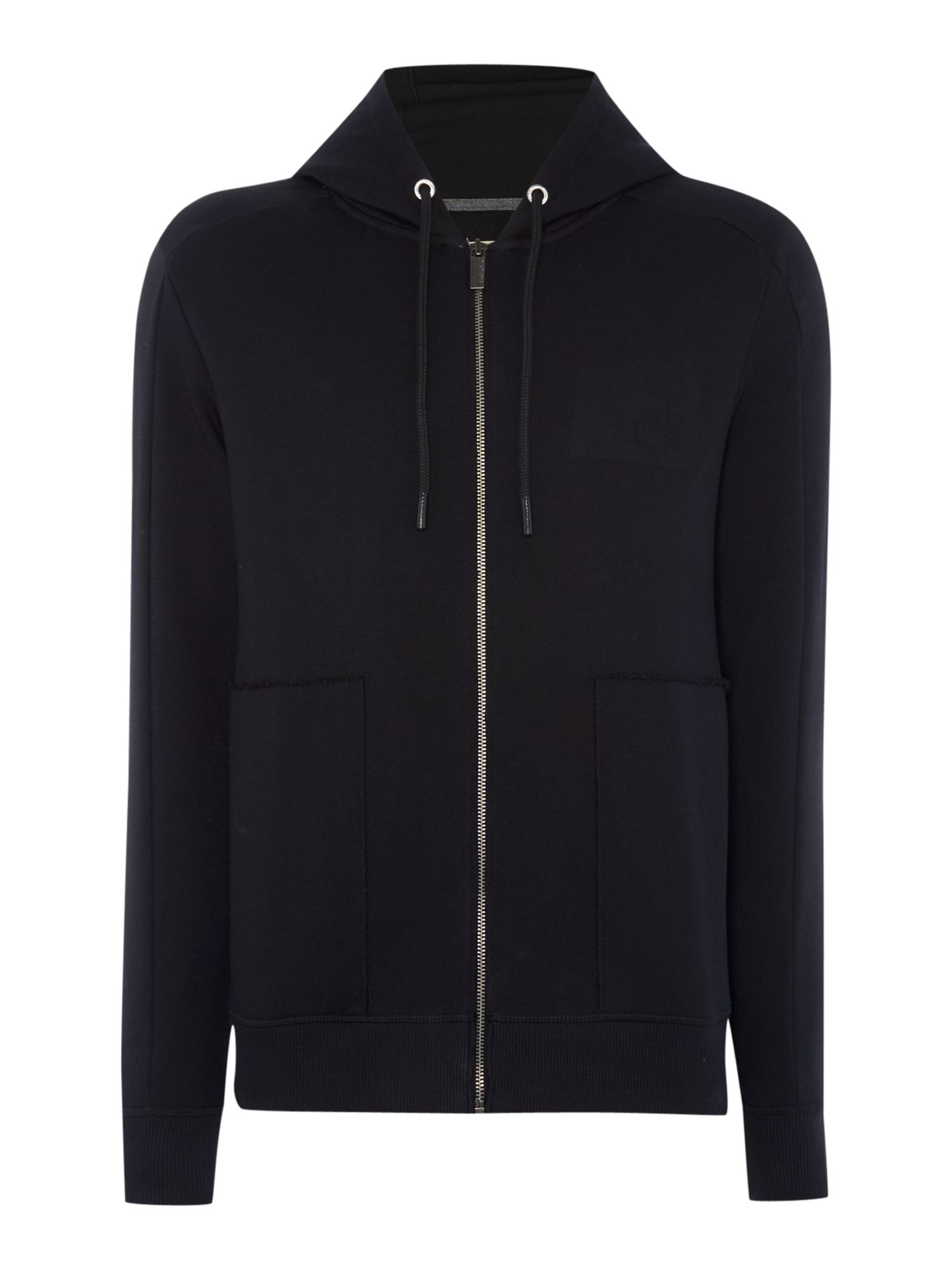 Calvin klein Jaap Long Sleeve Zip Through Hoodie in Black for Men Lyst