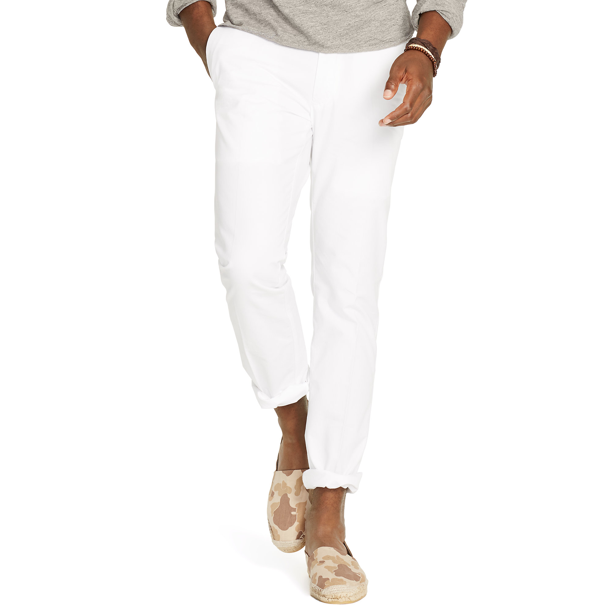 white slim fit chino pants mens
