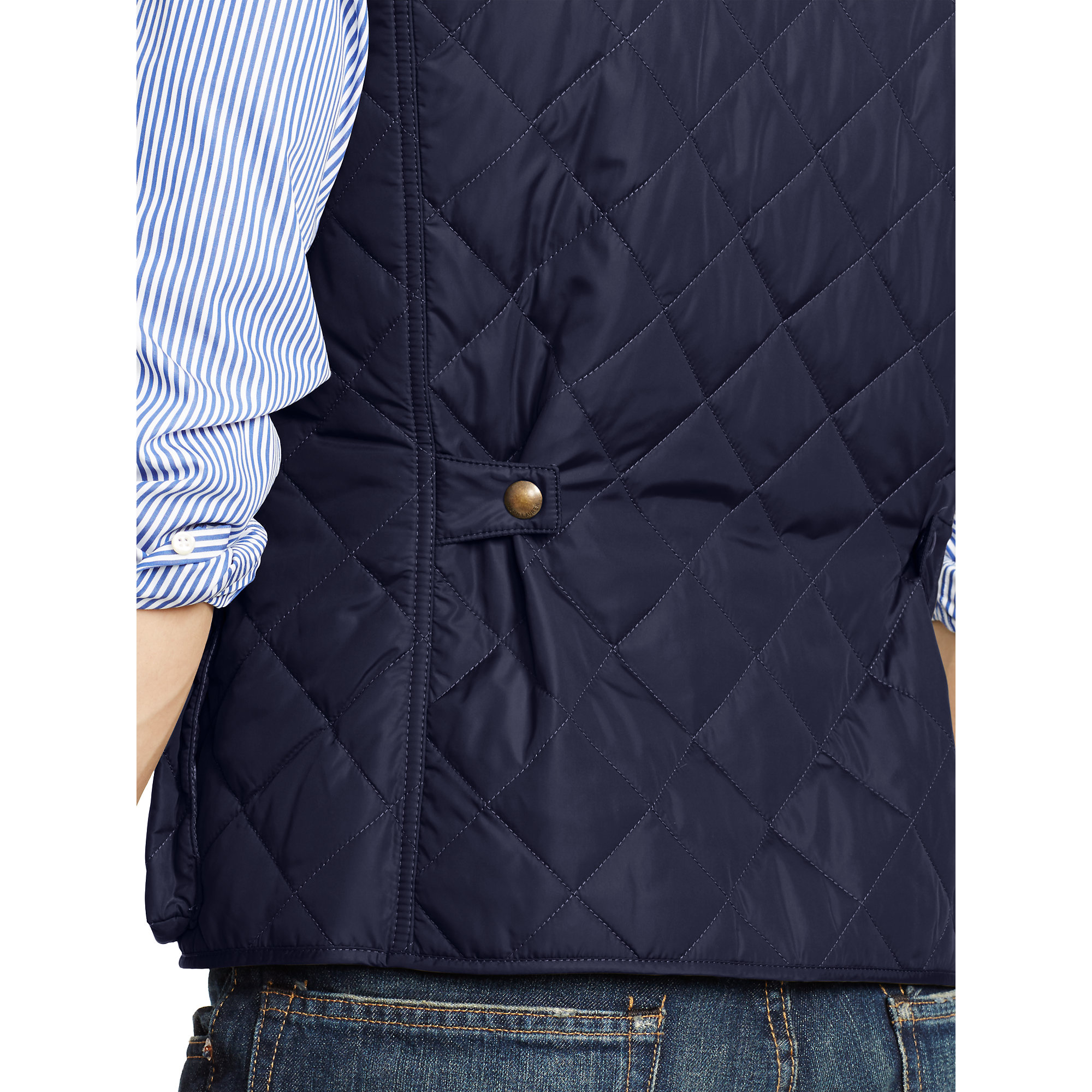 Polo Ralph Lauren Diamond-quilted Vest in Blue for Men | Lyst