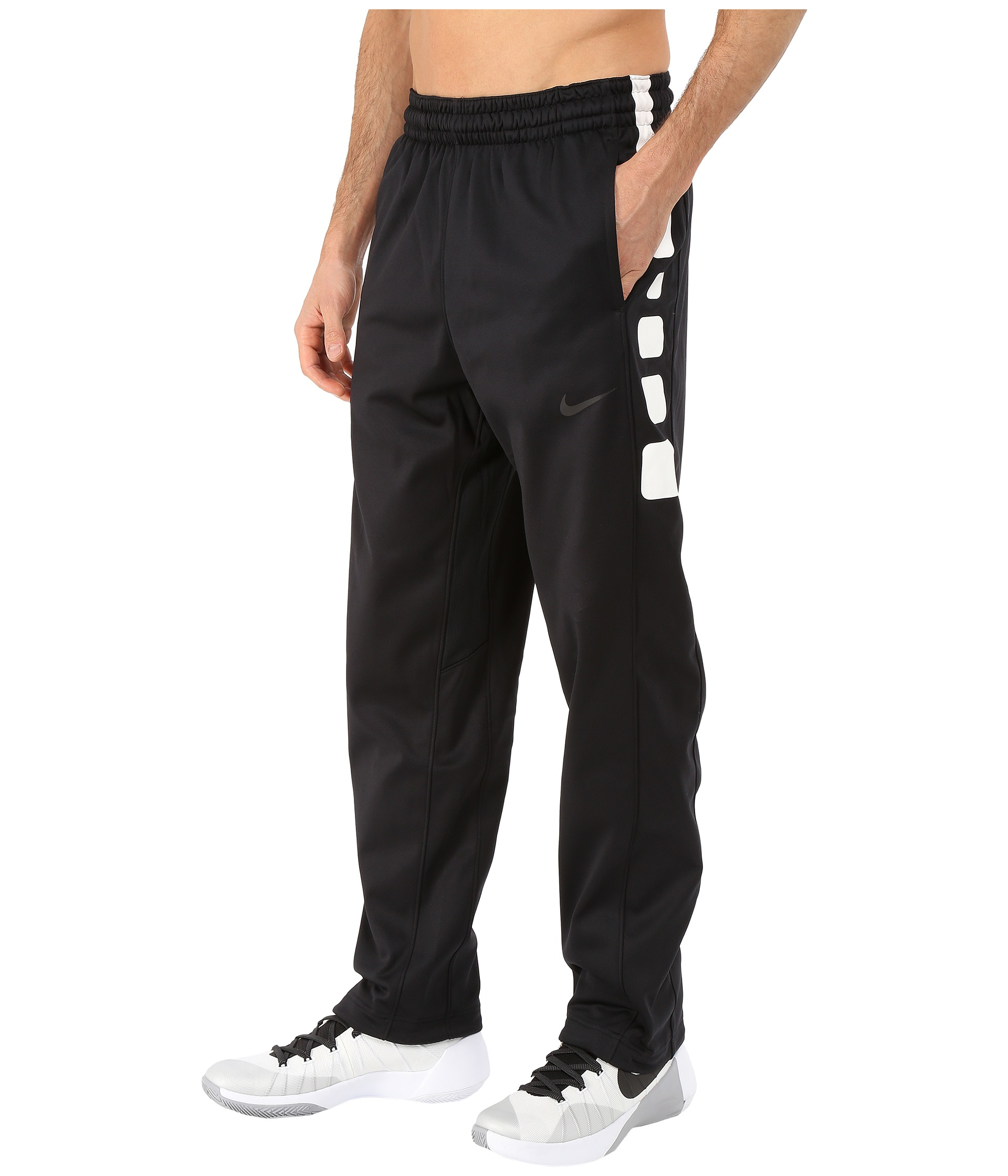 Nike Elite Stripe Pants in Black/Black/White/Black (Black) for Men | Lyst