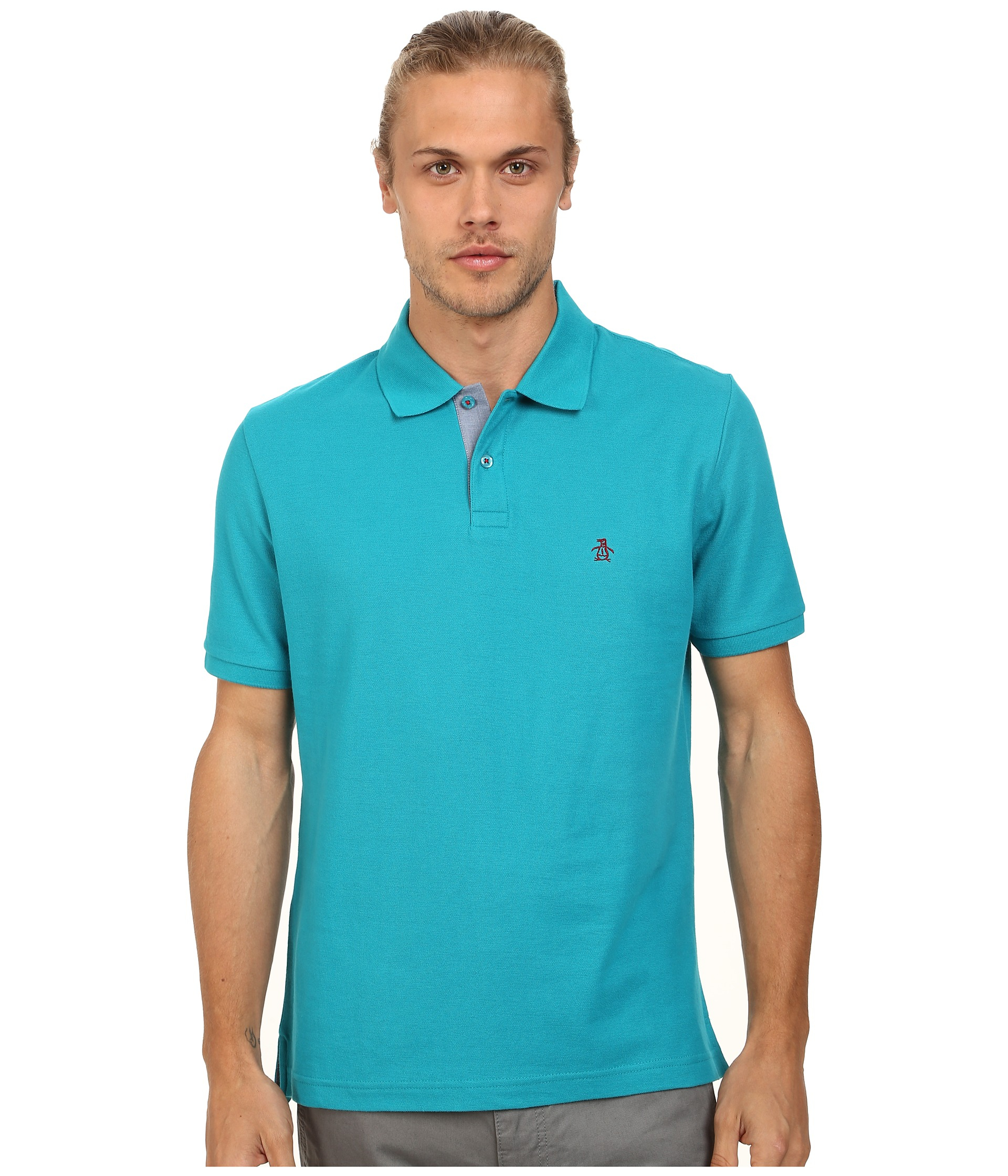 Original penguin Daddy-O Polo Classic Fit Shirt in Blue for Men | Lyst