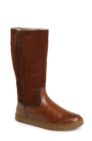 frye shearling lined boots