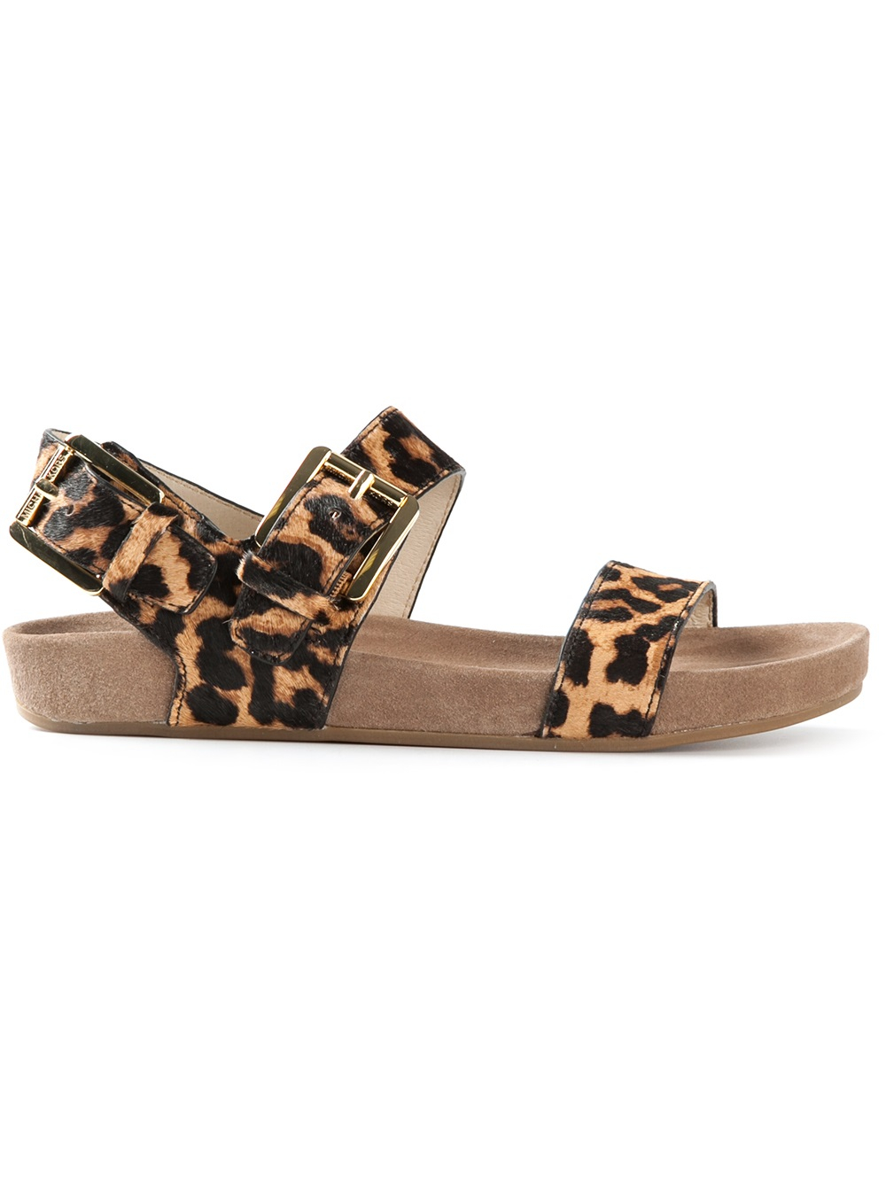 michael kors leopard slides