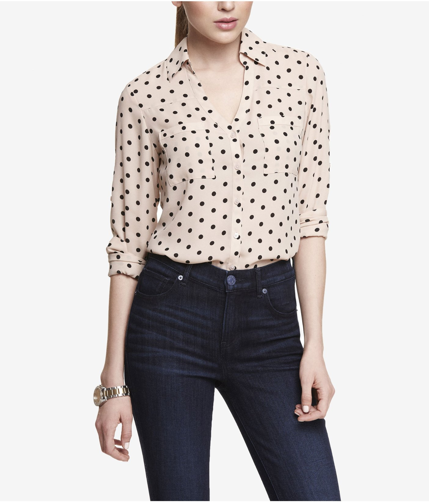 Express Polka Dot Convertible Sleeve 