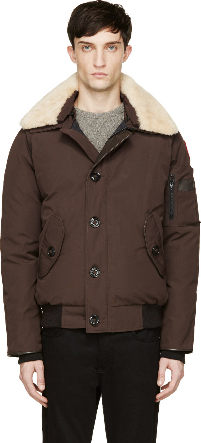 canada goose brown foxe bomber jacket canada goose brown foxe bomber jacket