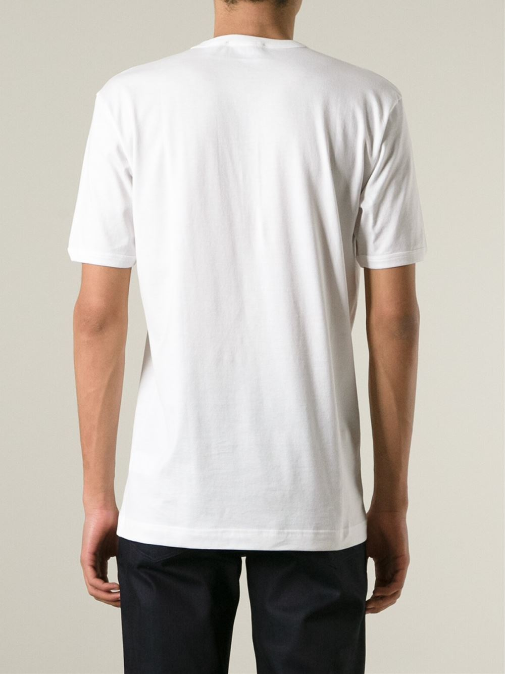 Dolce & Gabbana Henley Shirt in White for Men Lyst