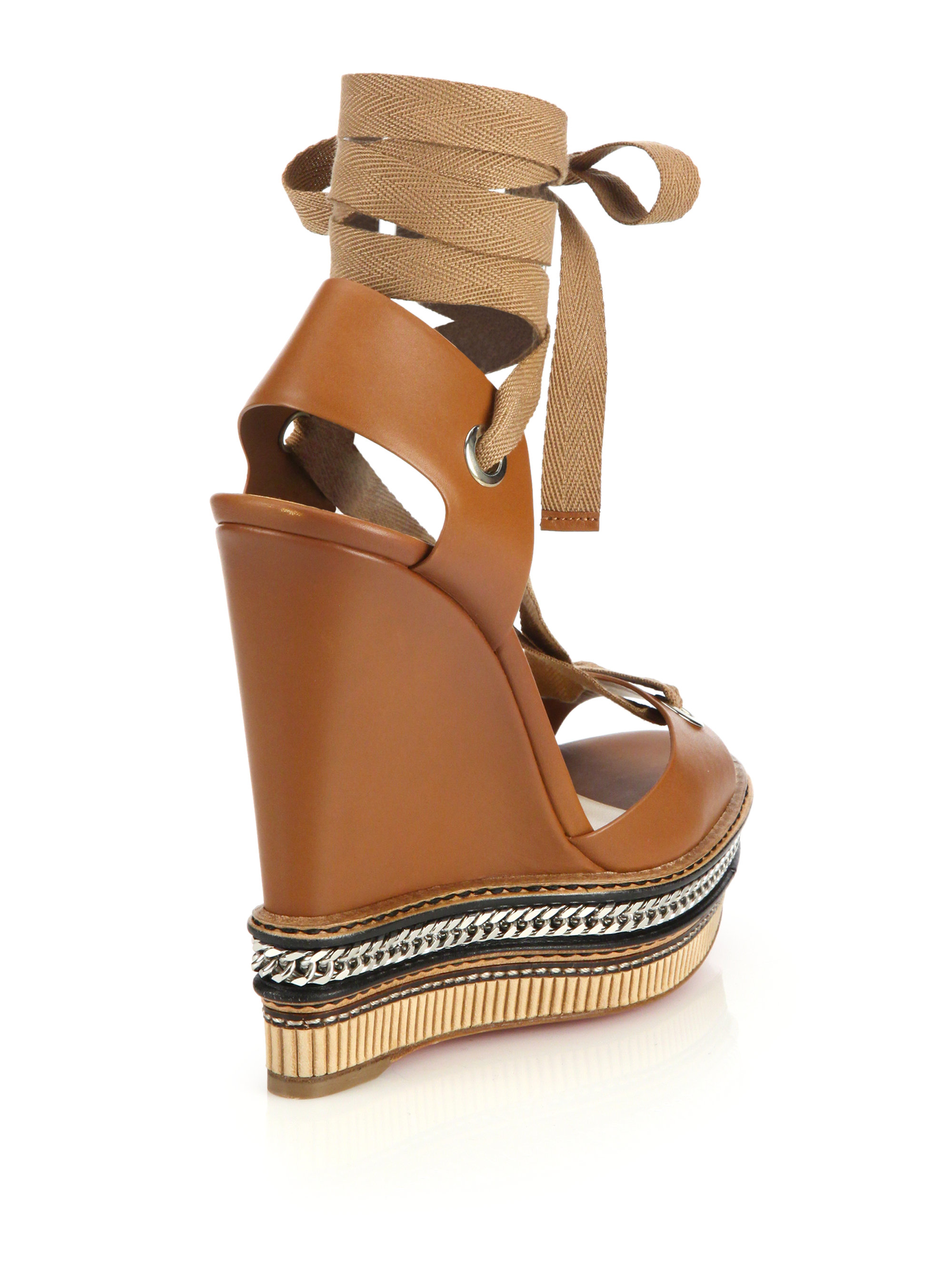 christian louboutin wedge shoes