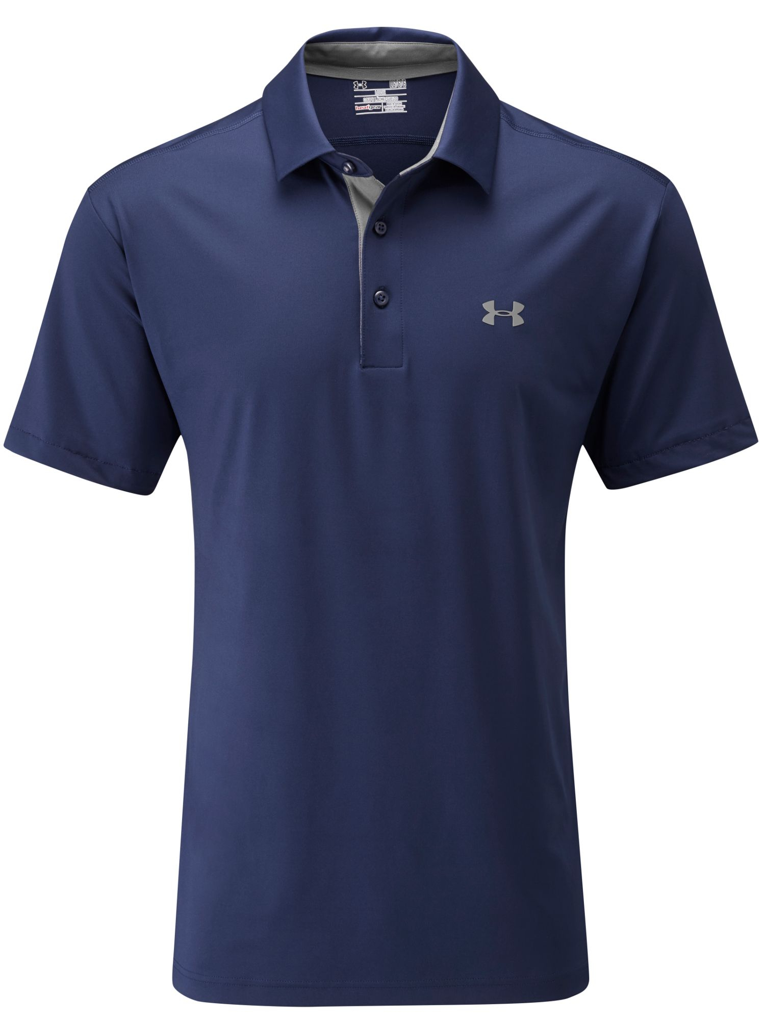 Under armour Playoff Heather Stripe Regular Fit Polo Shirt in Blue for ...