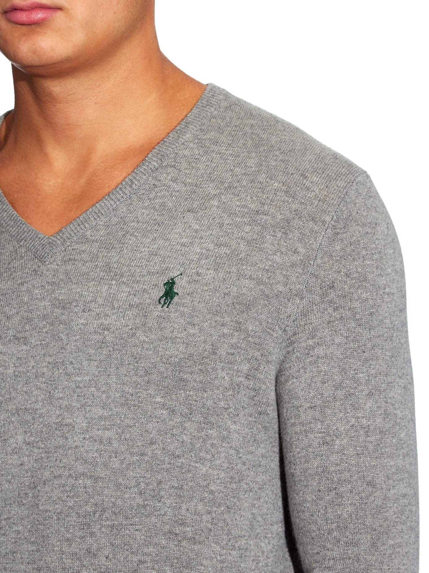 polo long sleeve v neck