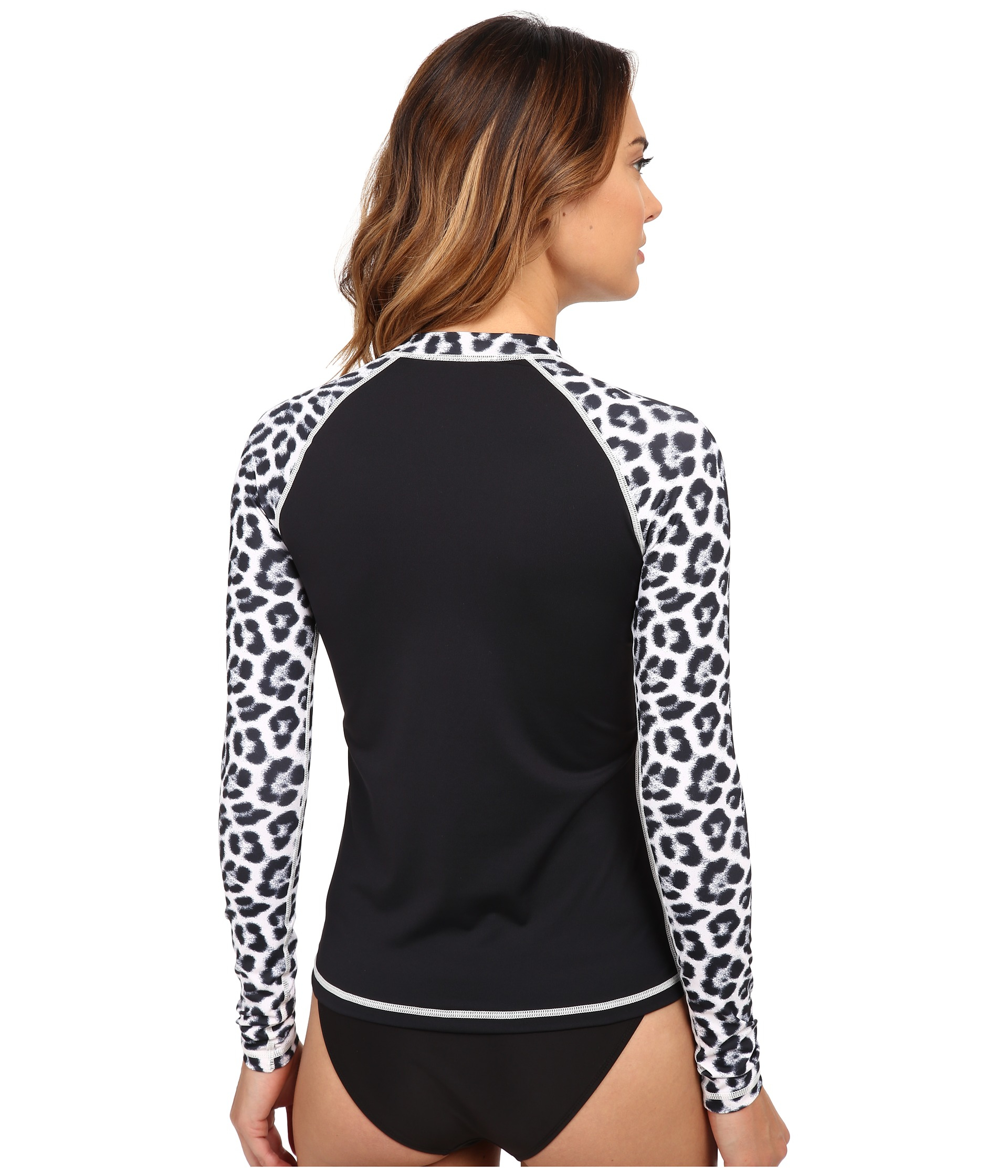 Lyst Hurley One And Only Long Sleeve Rashguard in White