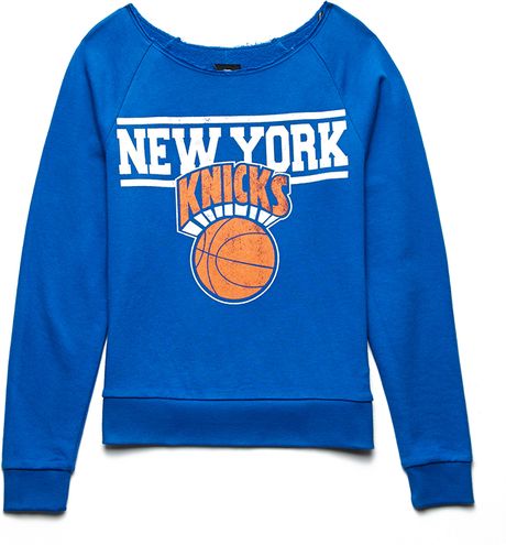 Forever 21 New York Knicks Sweatshirt in Blue (BLUE/ORANGE) | Lyst